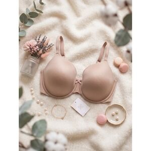 Victorias Secret Perfect Coverage Bra 38G Nude Tan Body by Victoria Underwire